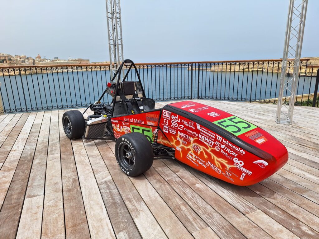 Malta UM racing team electric car used ENEPAQ battery modules and can reach 100 km/h in 4 seconds.