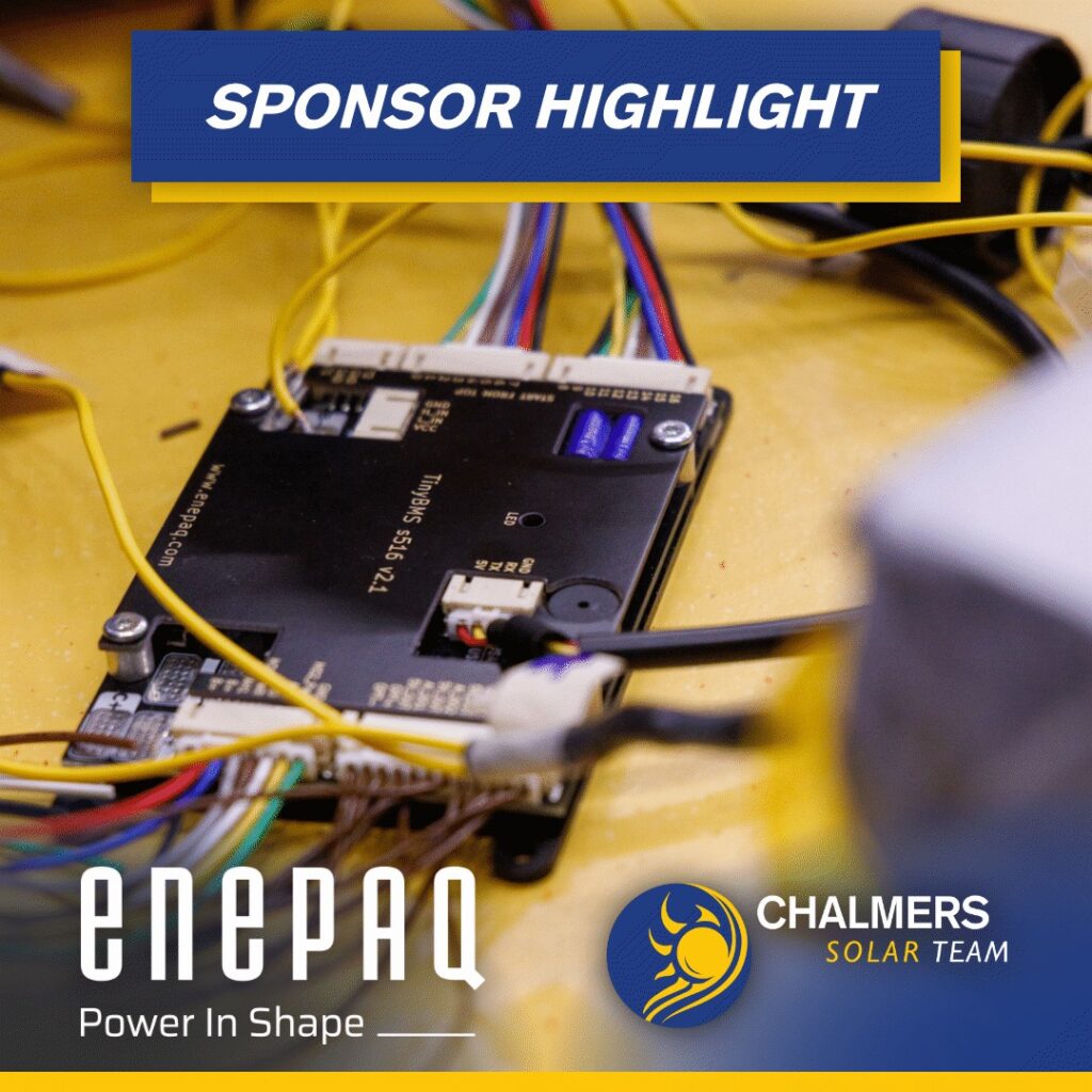 ENEPAQ was one of the CST sponsors providing them with BMS.