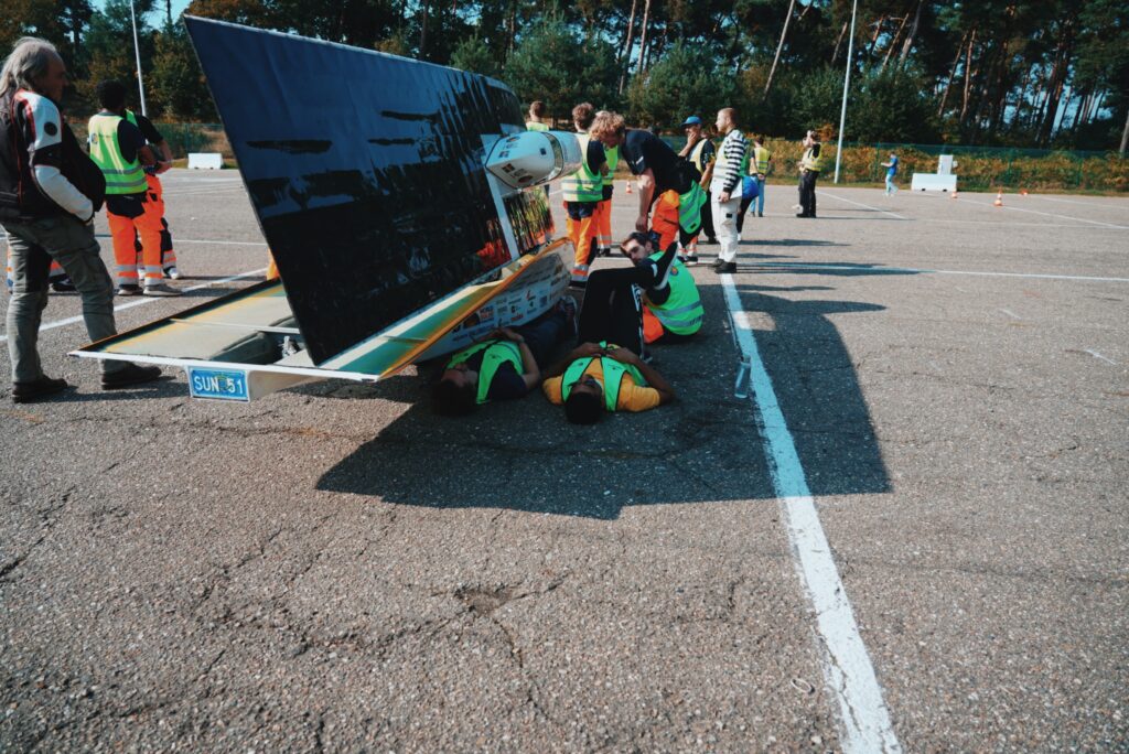 Moments from iLumen European Challenge 2024  where Chalmers Solar Team participated with their race car powered by ENEPAQ BMS.