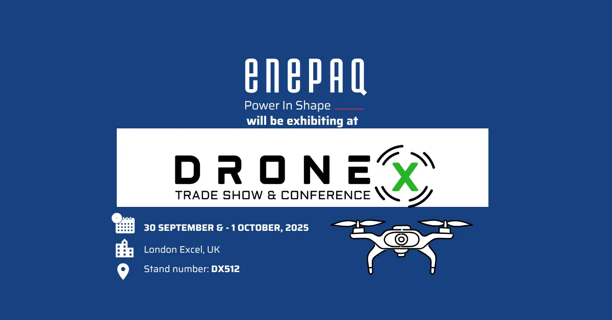Enepaq will be exhibiting at DroneX Expo 2025 (30 September – 1 October at ExCeL London).